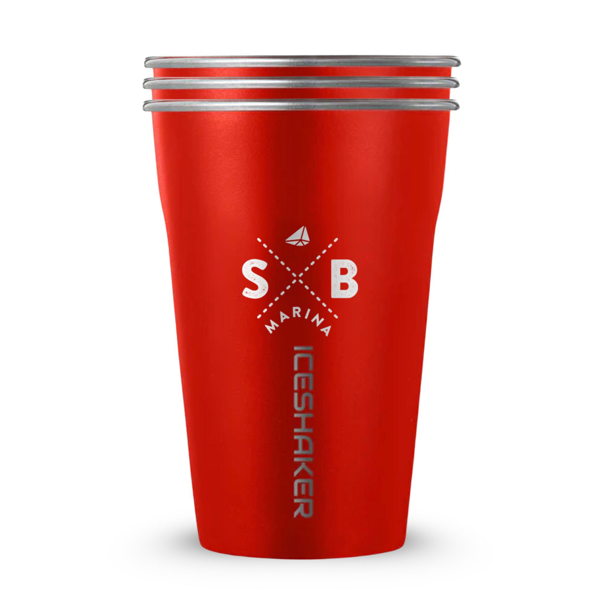 Sapphire Bay Marina Custom 20oz Stainless Steel Cups - 3 Pack