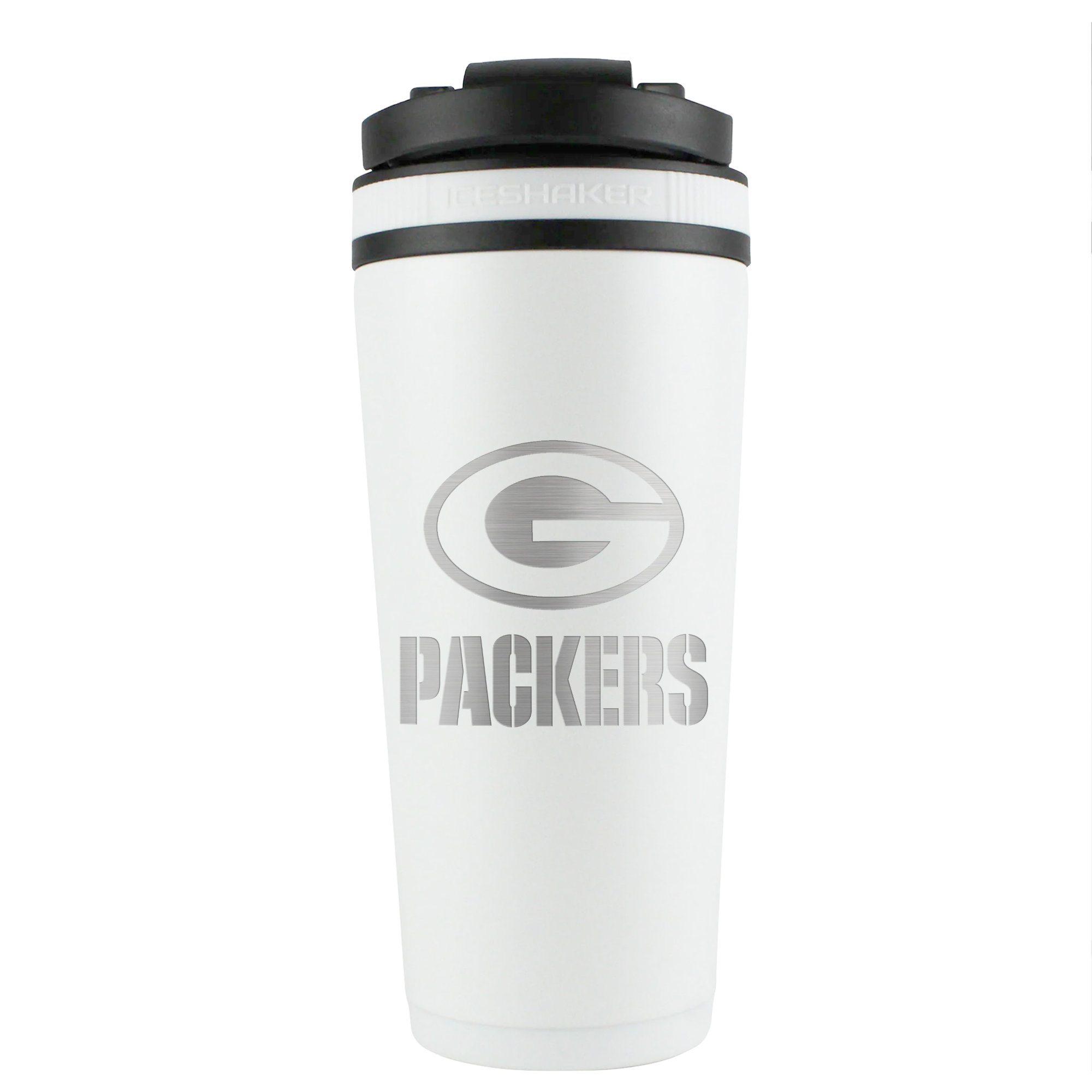 Officially Licensed Green Bay Packers 26oz Ice Shaker - White