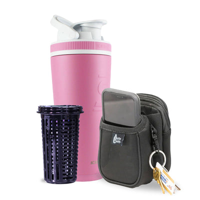 Pink 26oz Ice Shaker Bundle
