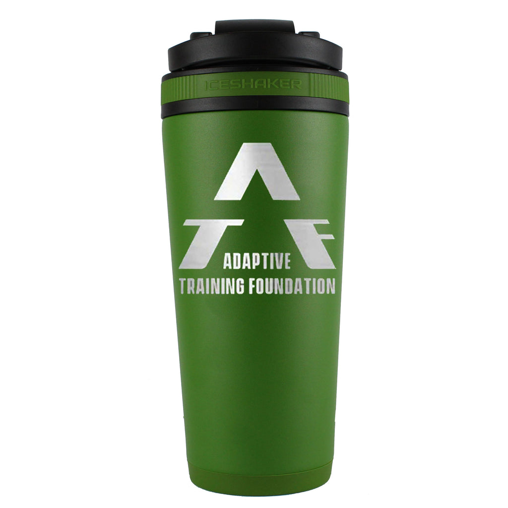 Adaptive Training Foundation Green 26oz Ice Shaker