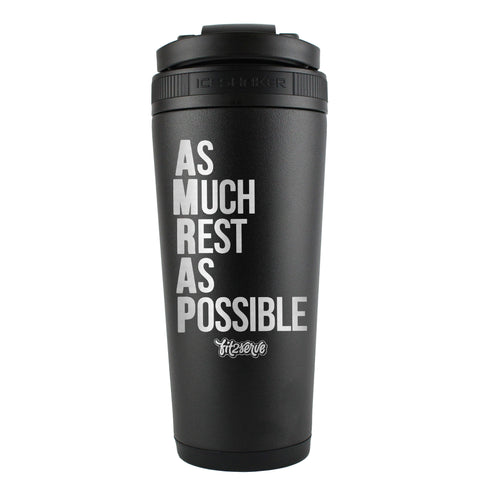 As Much Rest As Possible FIT2SERVE Black 26oz Shaker