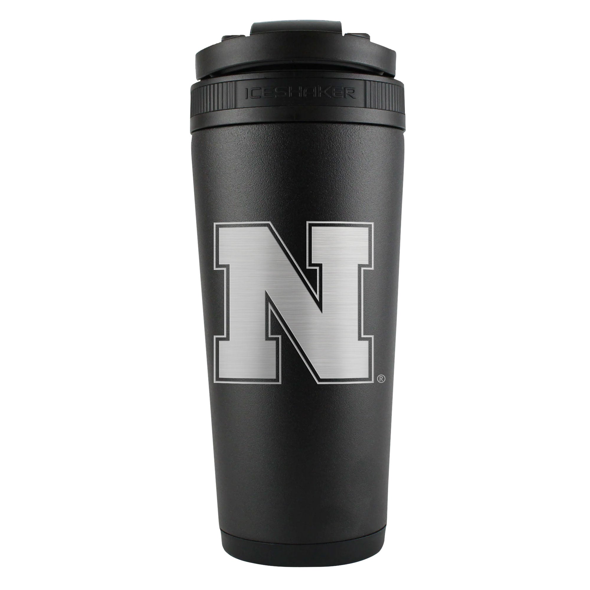 Officially Licensed University of Nebraska 26oz Ice Shaker - Black