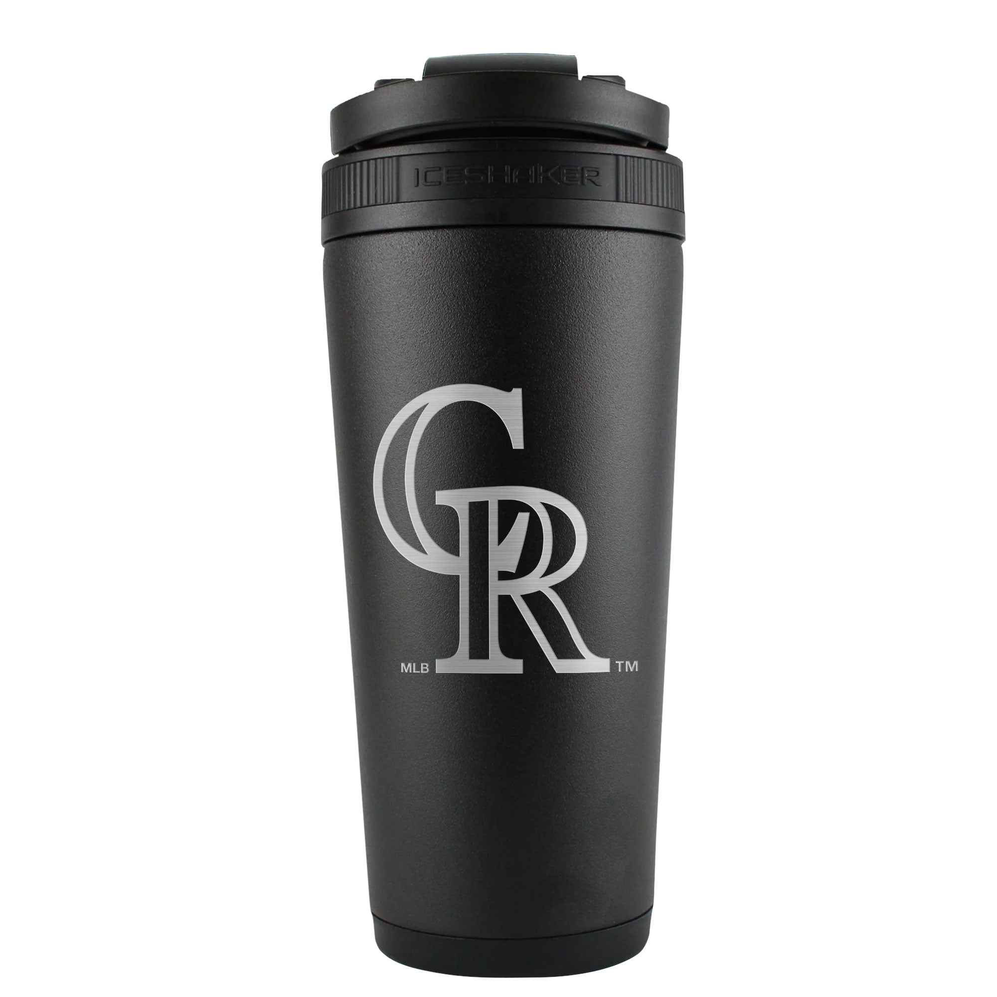 Officially Licensed Colorado Rockies 26oz Ice Shaker - Black