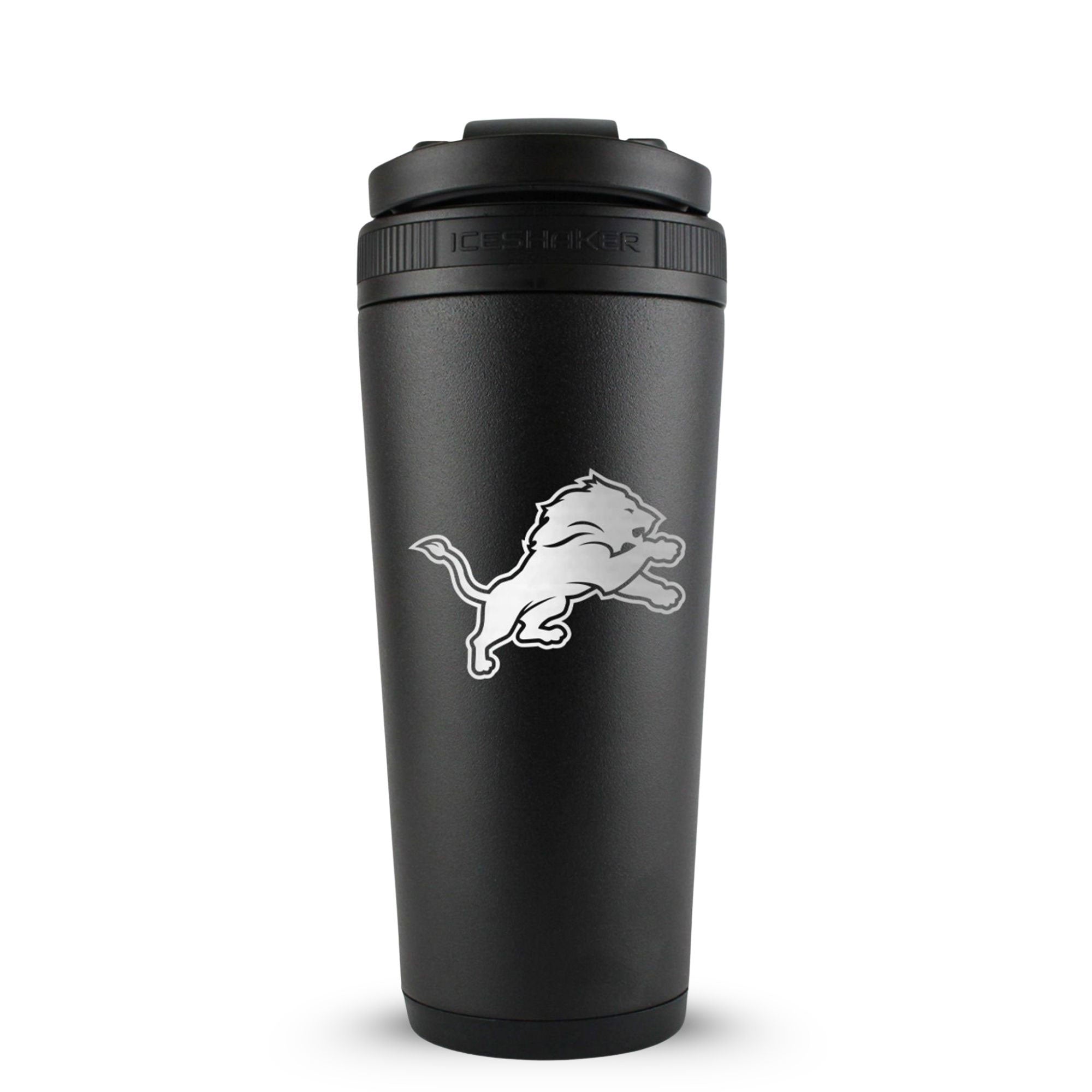 Officially Licensed Detroit Lions 26oz Ice Shaker - Black