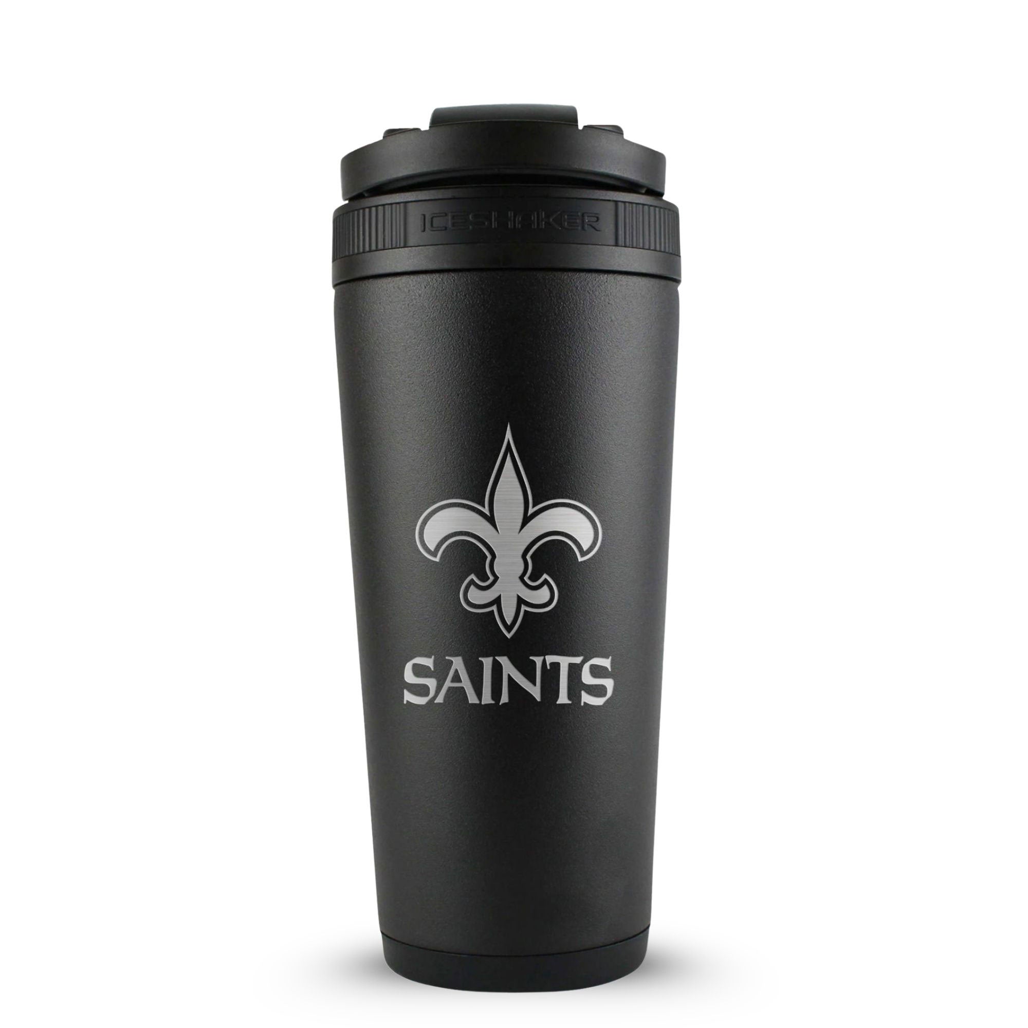 Officially Licensed New Orleans Saints 26oz Ice Shaker - Black