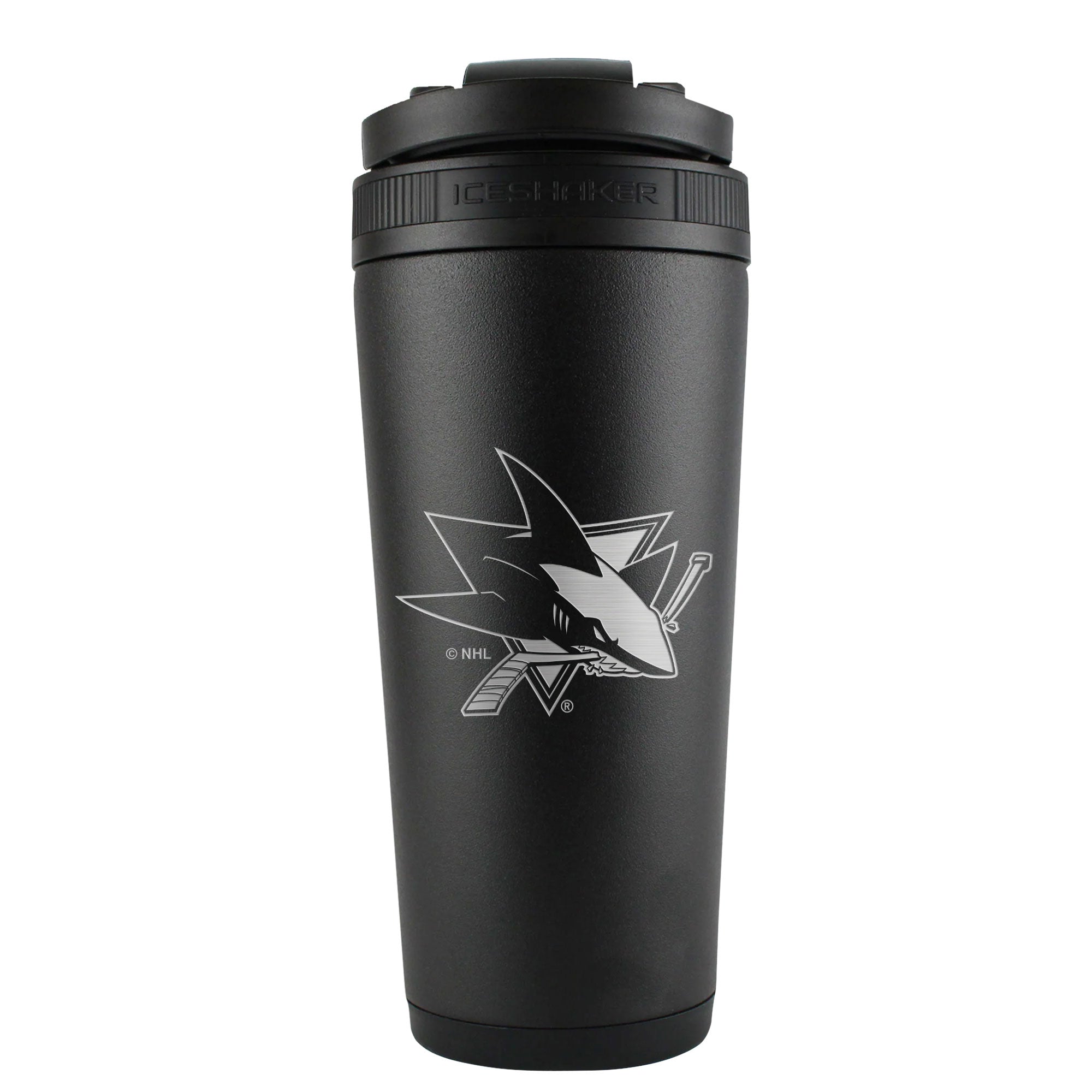 Officially Licensed San Jose Sharks 26oz Ice Shaker - Black
