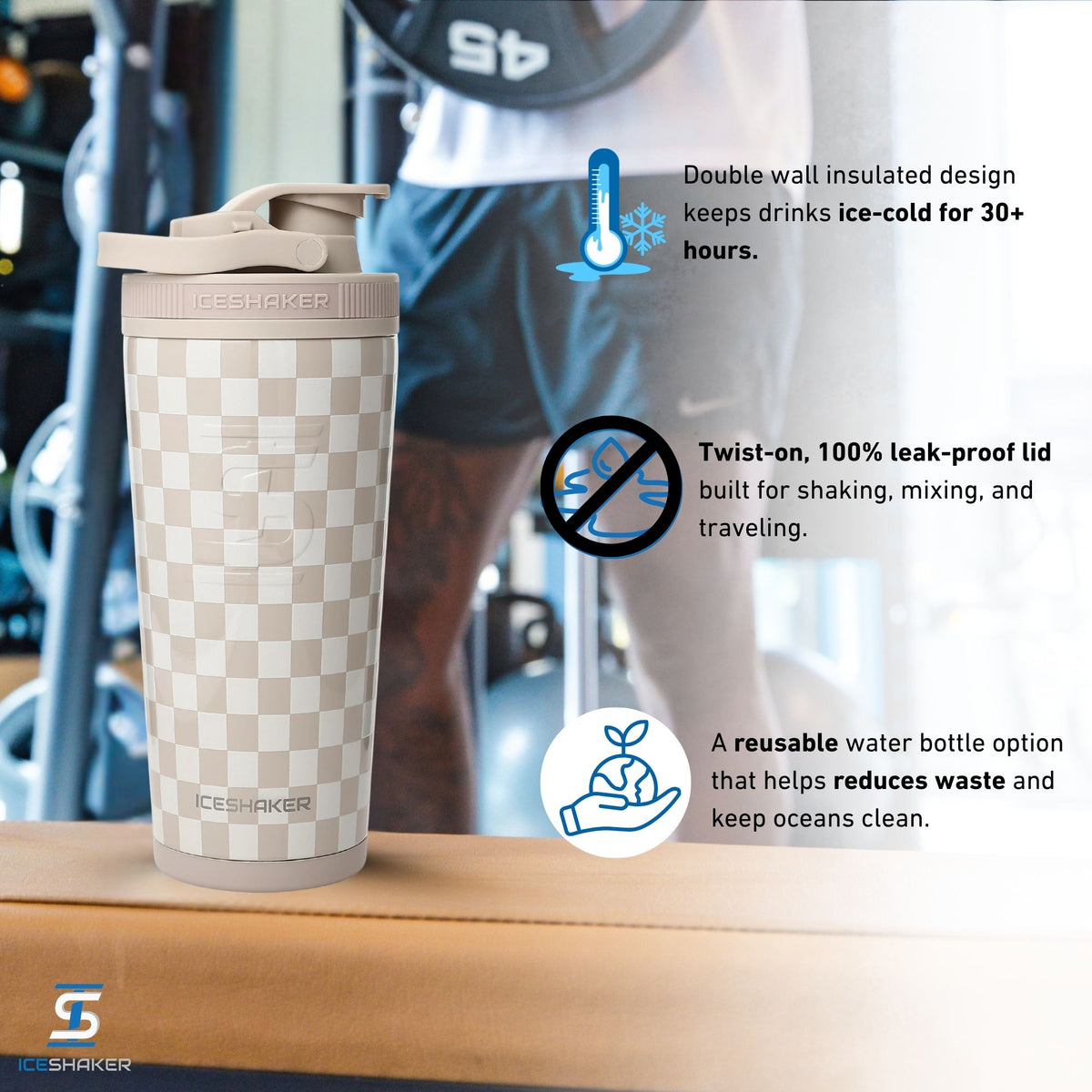 26oz Ice Shaker - Cobblestone