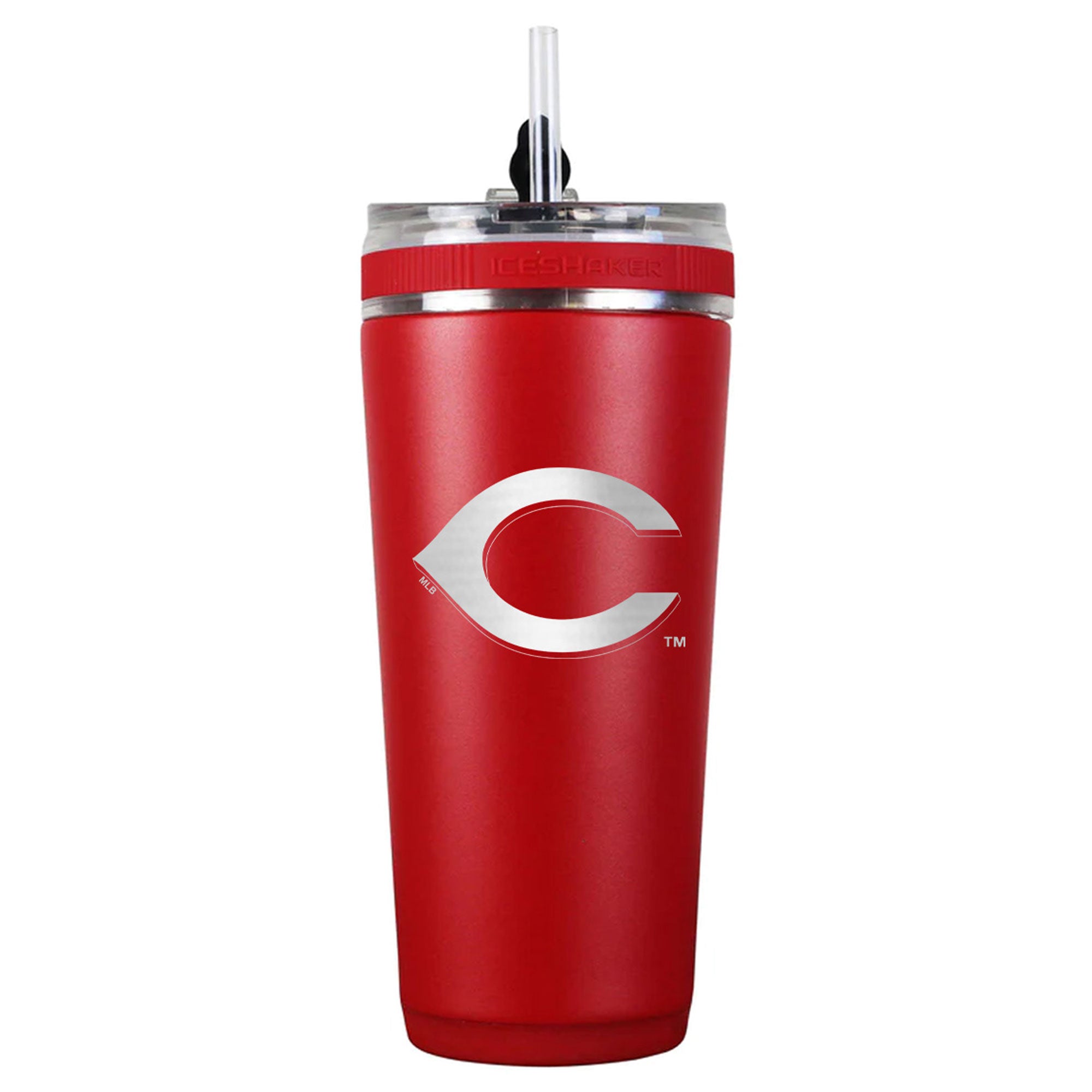 Officially Licensed Cincinnati Reds 26oz Flex Bottle - Red