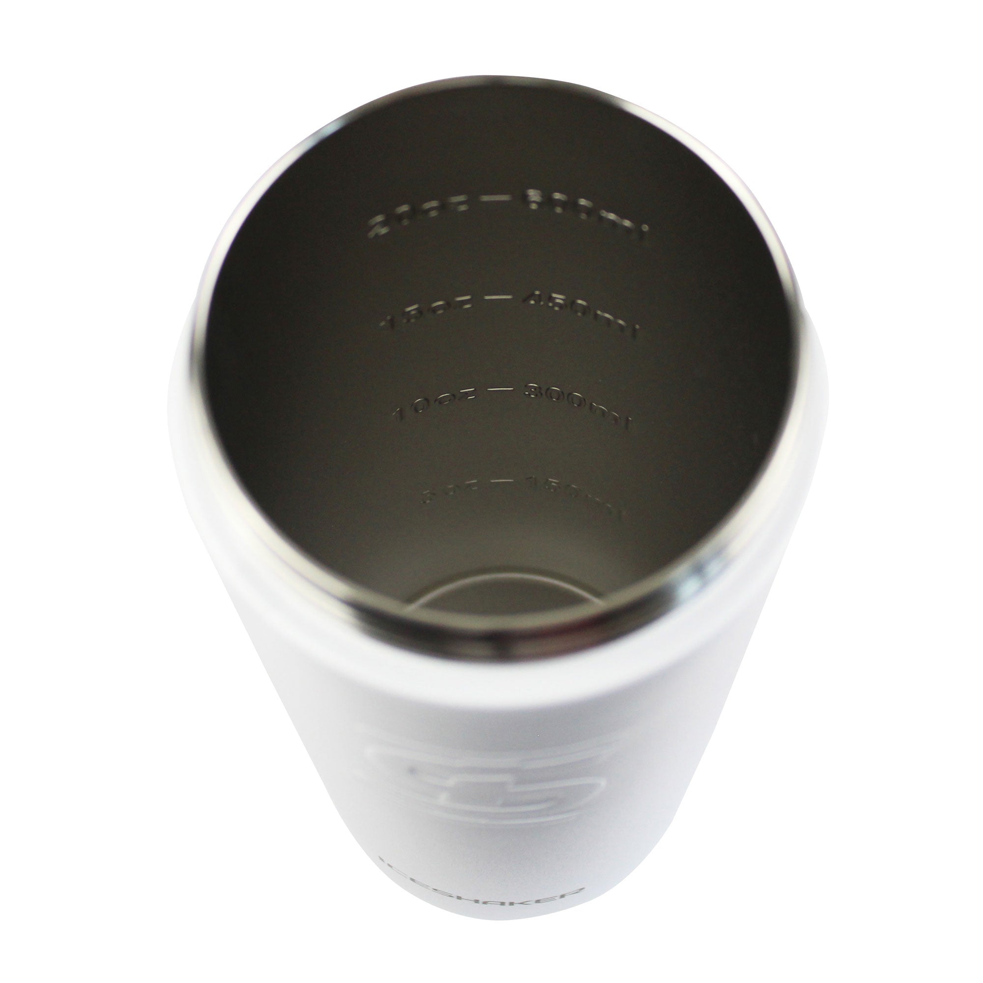 Thermally Insulated Shaker Cup – White – Victa Fit