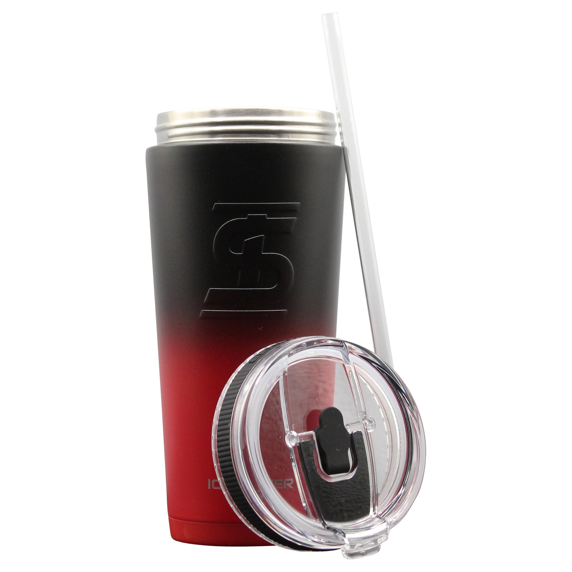 Ice Shaker Red/Black 26 oz Bottle