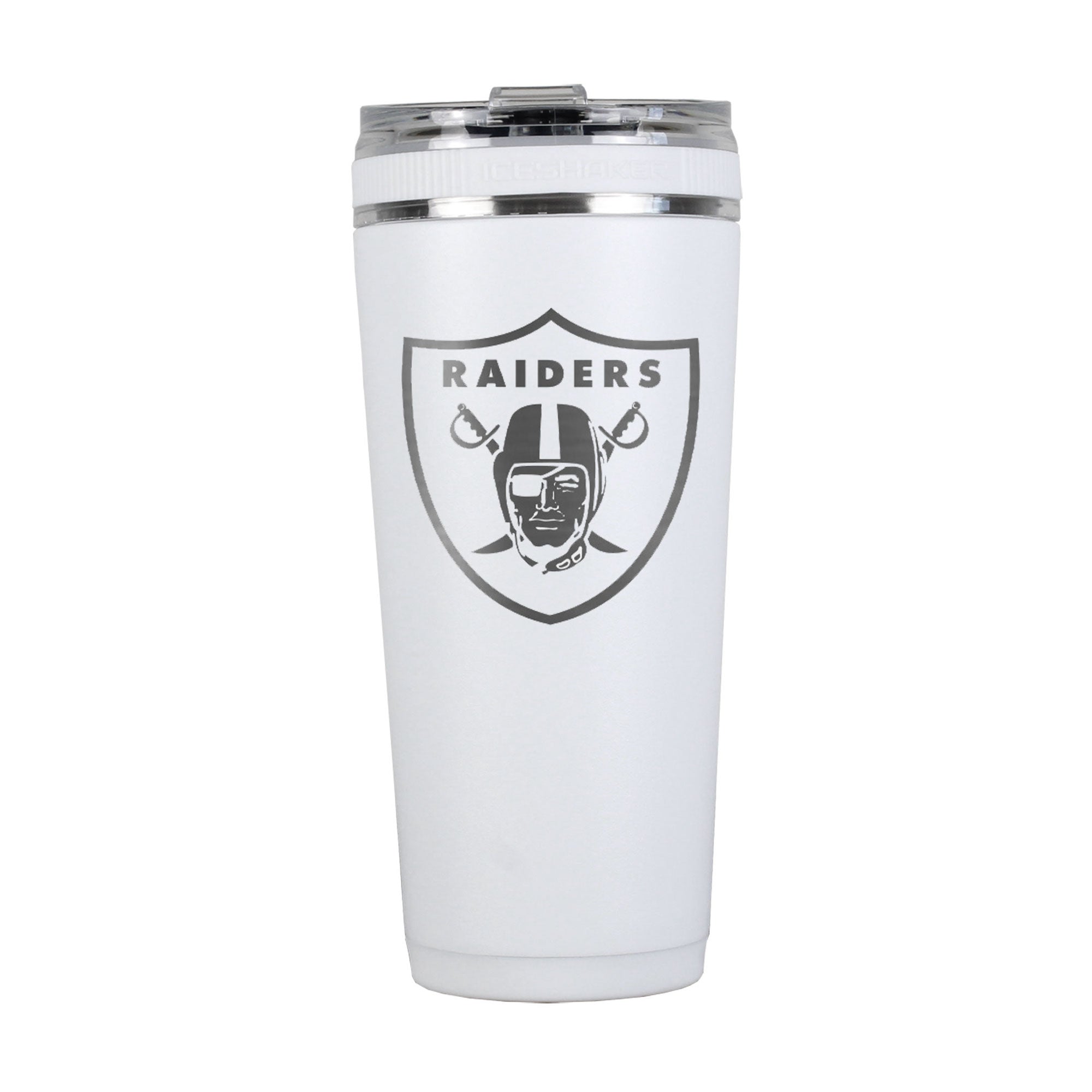 Officially Licensed Las Vegas Raiders 26oz Flex Bottle - White