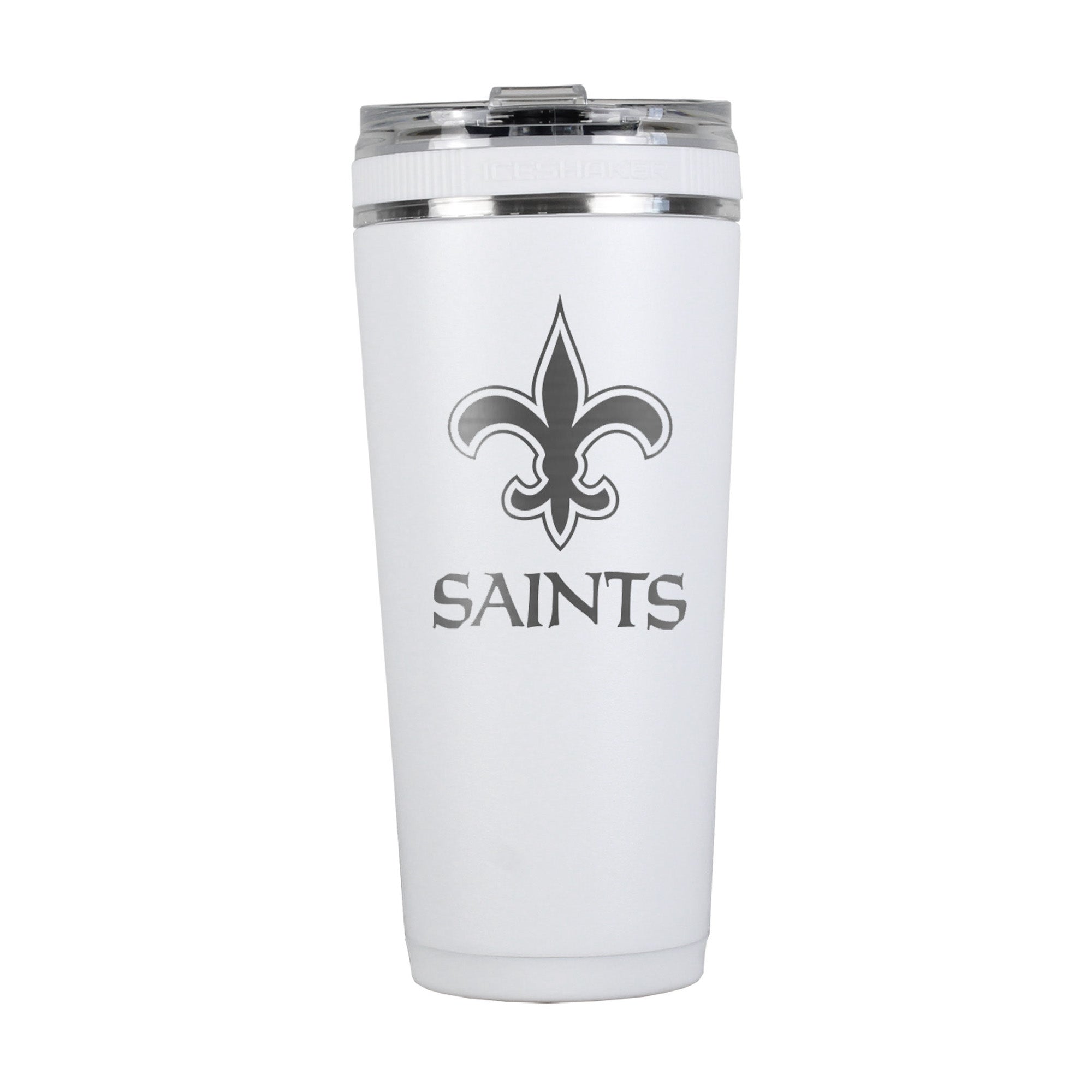 Officially Licensed New Orleans Saints 26oz Flex Bottle - White