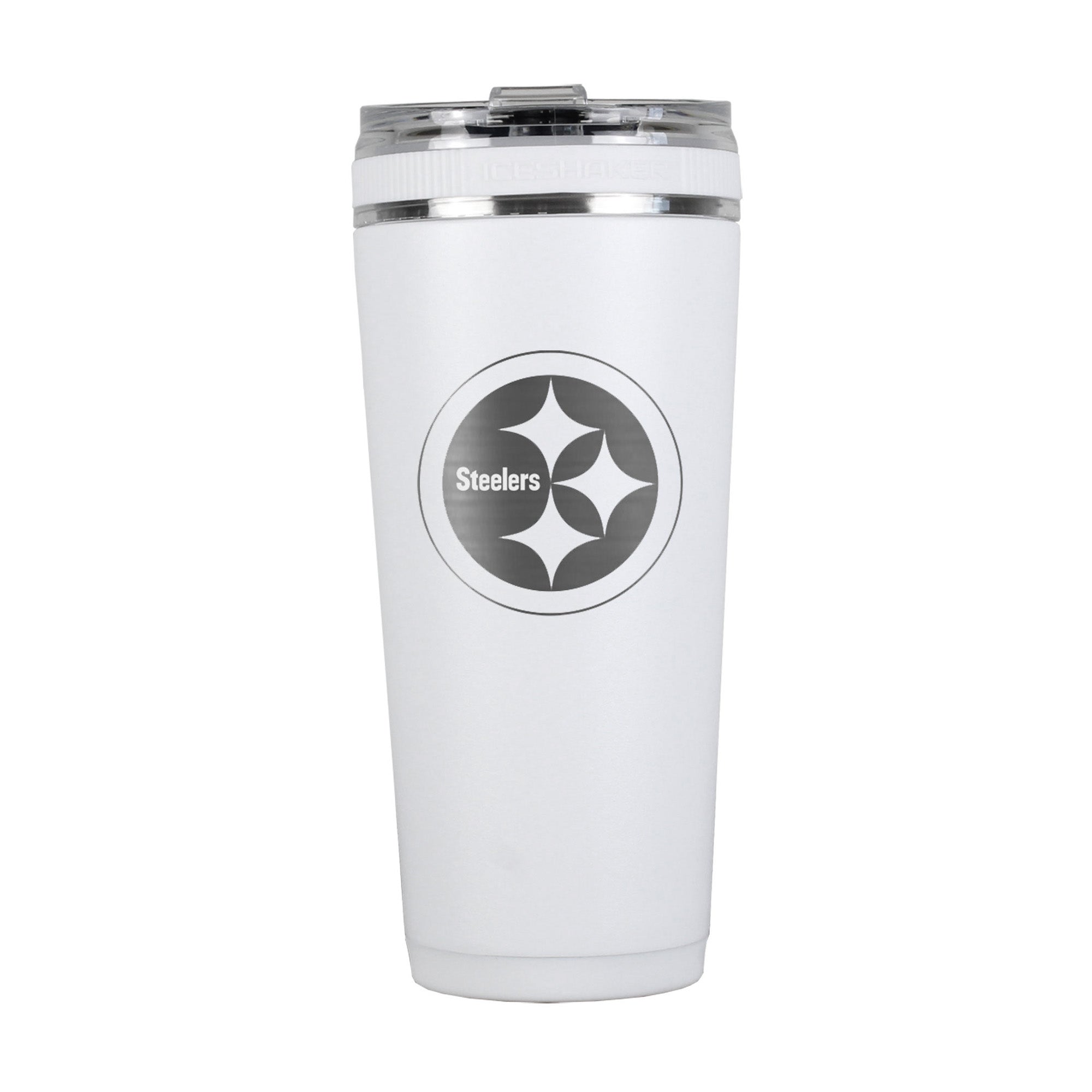 Officially Licensed Pittsburgh Steelers 26oz Flex Bottle - White
