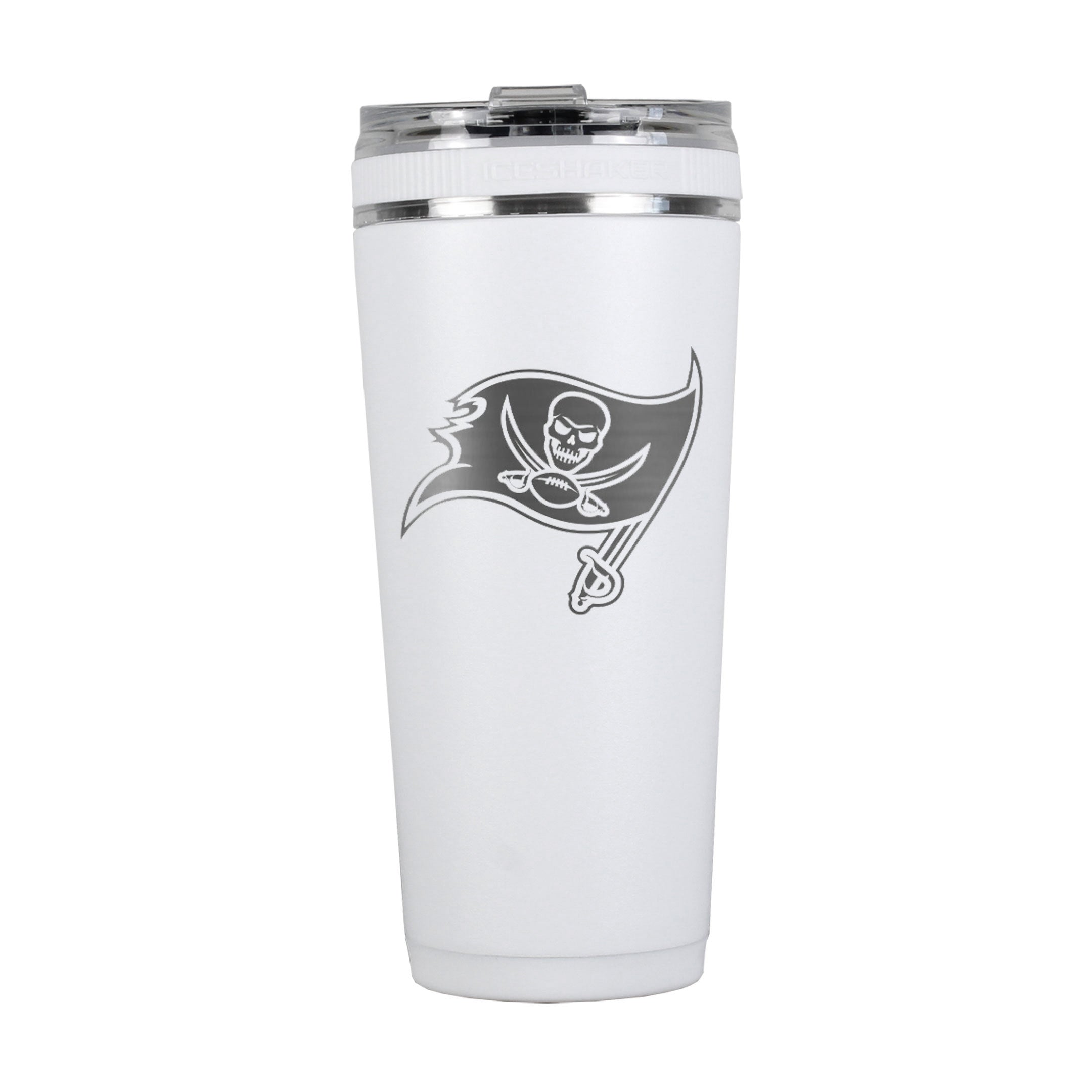 Officially Licensed Tampa Bay Buccaneers 26oz Flex Bottle - White