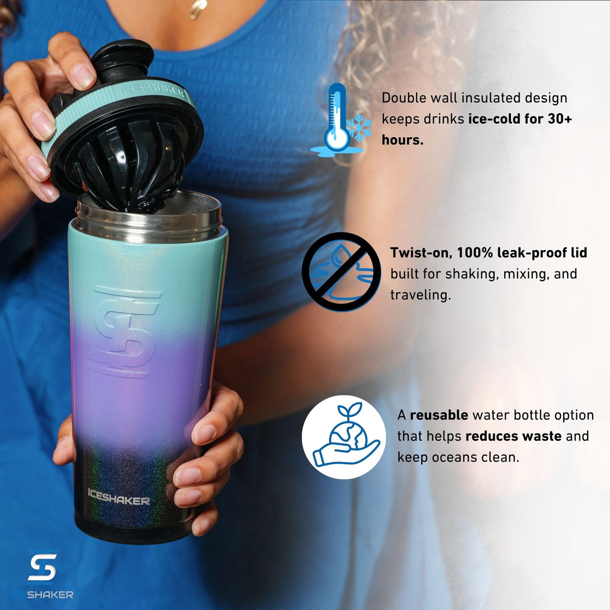 26oz Ice Shaker - Glitter 13 Moons
