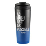 As Much Rest As Possible FIT2SERVE Navy Black Ombre 26oz Ice Shaker