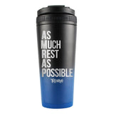 As Much Rest As Possible FIT2SERVE Navy Black Ombre 26oz Ice Shaker