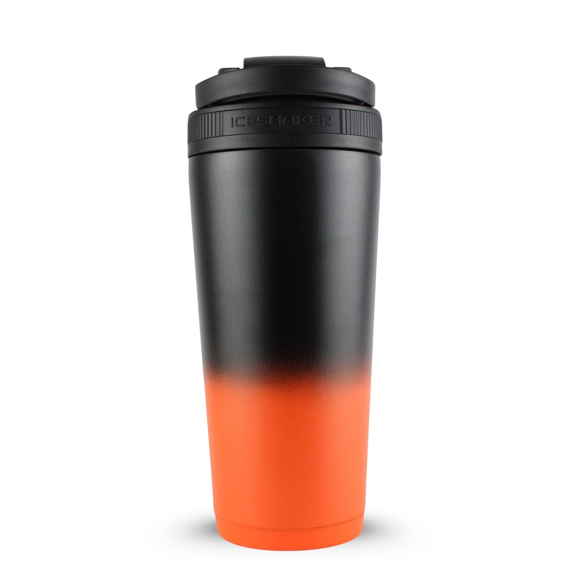 CUSTOM Sports Logo 26oz Ice Shaker - Orange Black Ombre