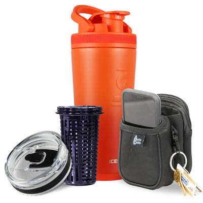 Orange Color Rush 26oz Ice Shaker Bundle