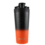FIT2SERVE Orange Black Ombre 26oz Shaker