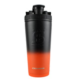 FIT2SERVE Orange Black Ombre 26oz Shaker