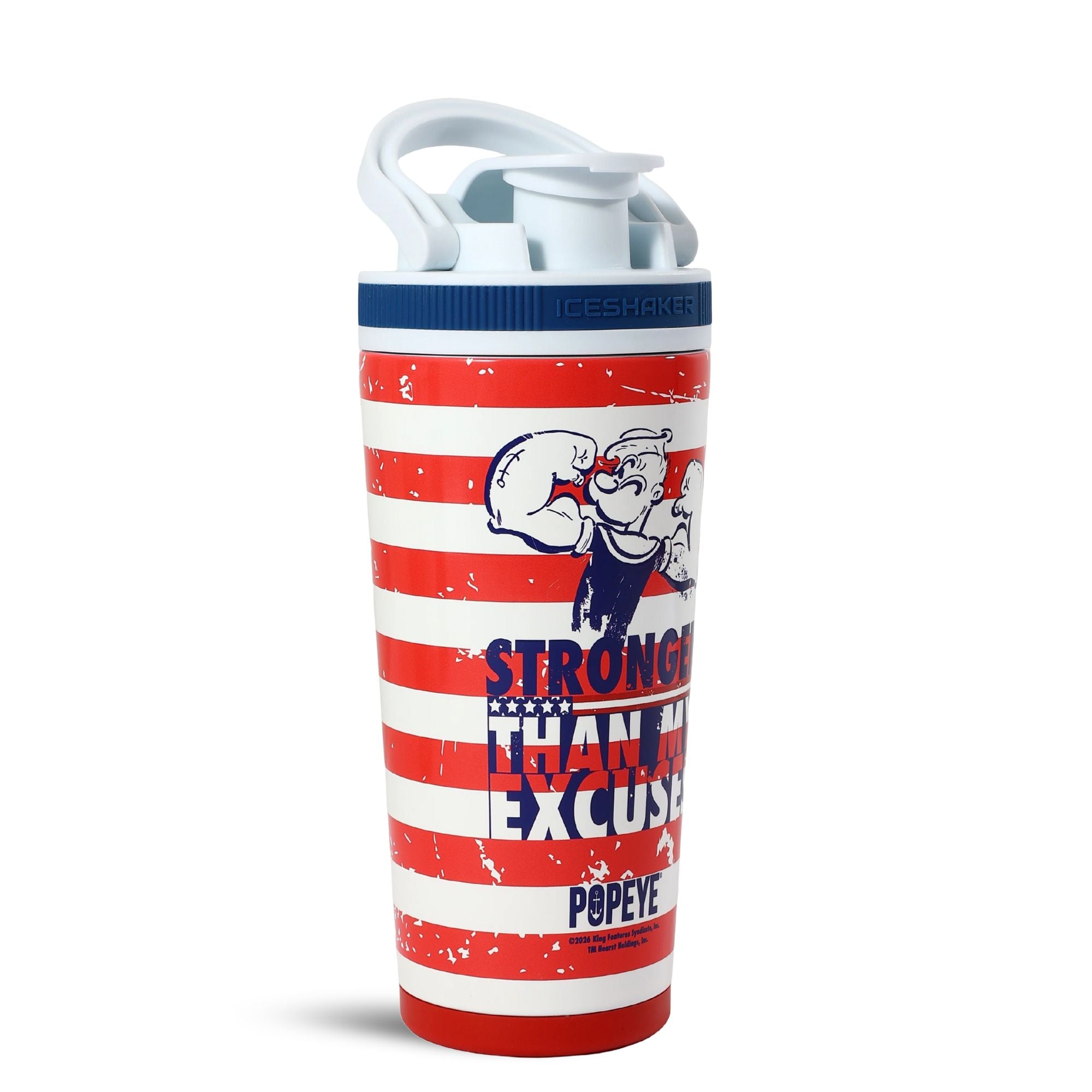 Popeye The Sailor Series 4D 26oz Ice Shaker - Stronger Than My Excuses