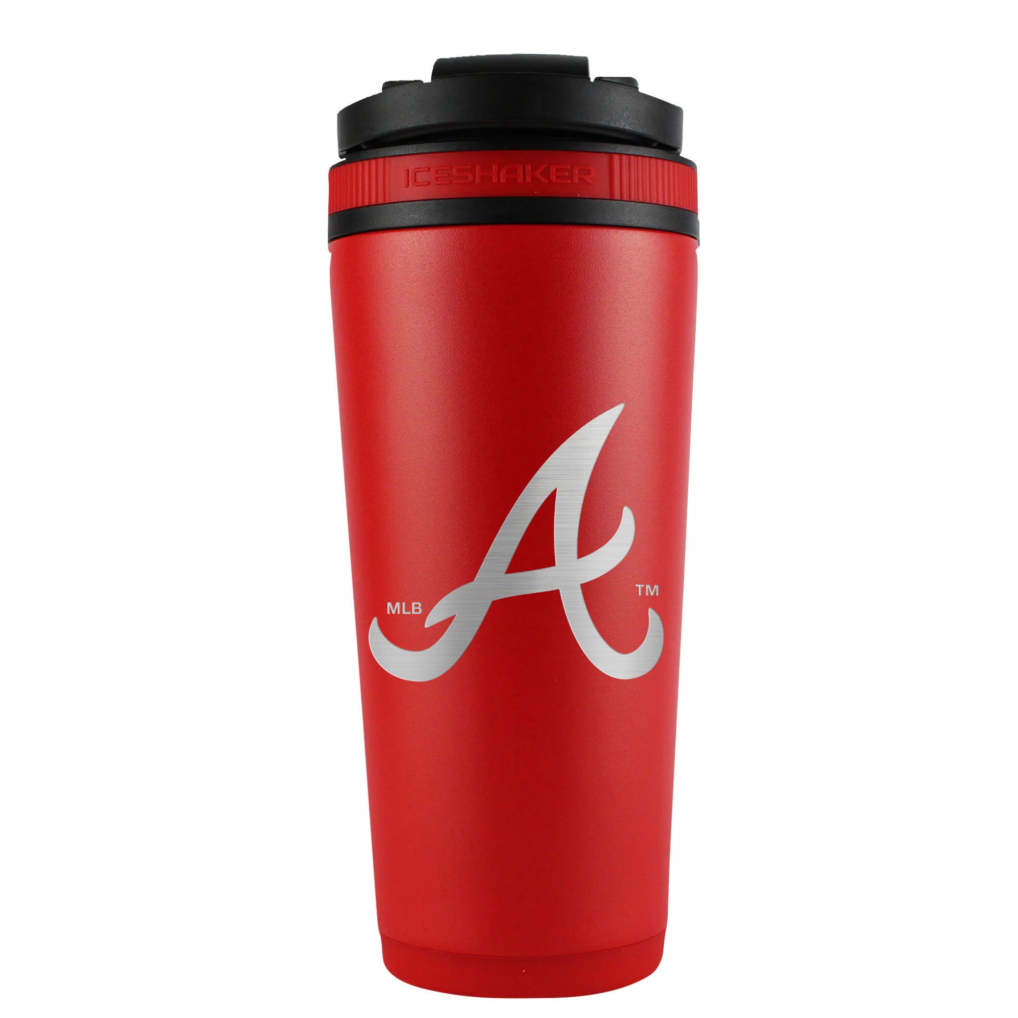 Officially Licensed Atlanta Braves 26oz Ice Shaker - Red