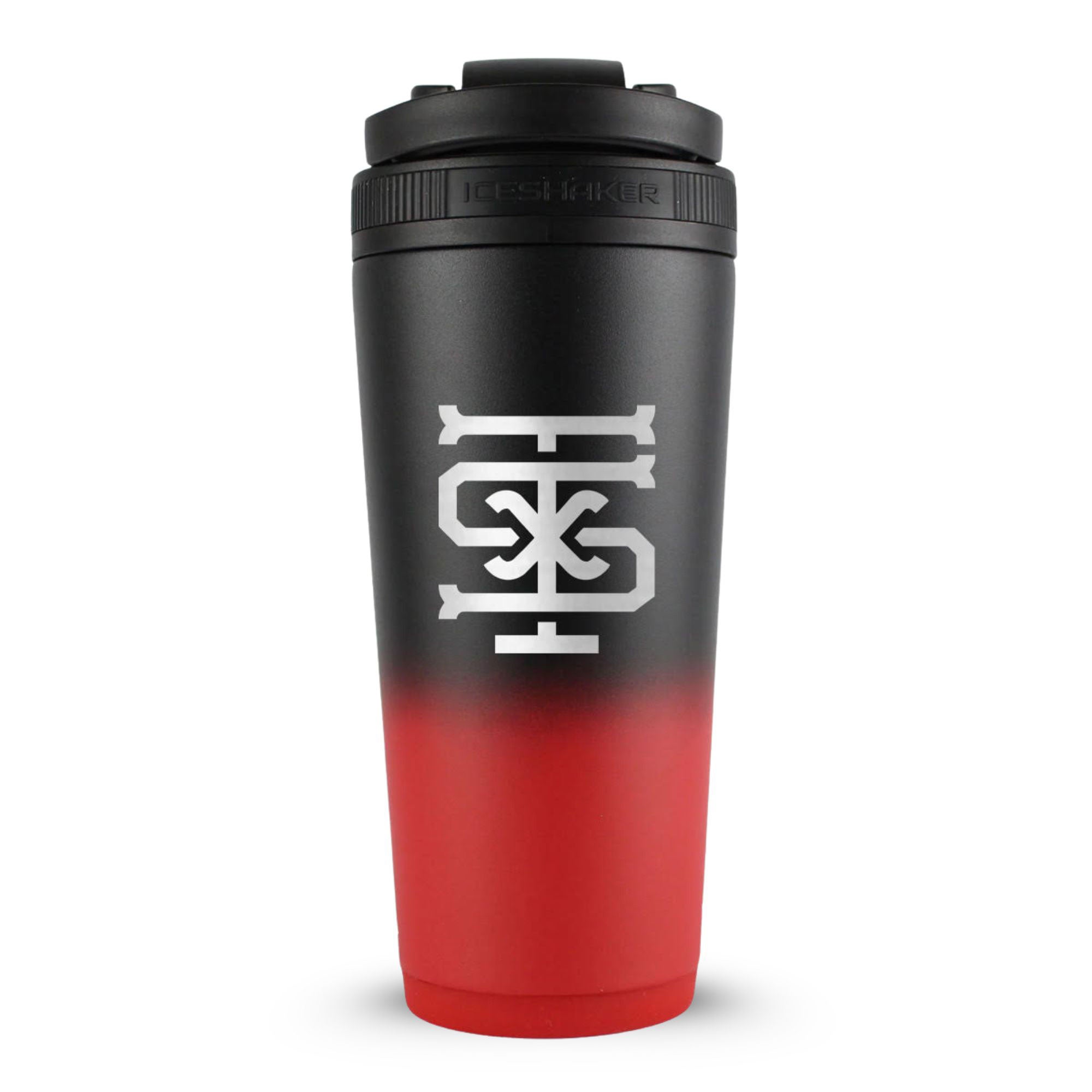 CUSTOM Texas Sandlot 26oz Ice Shaker - Red Black Ombre