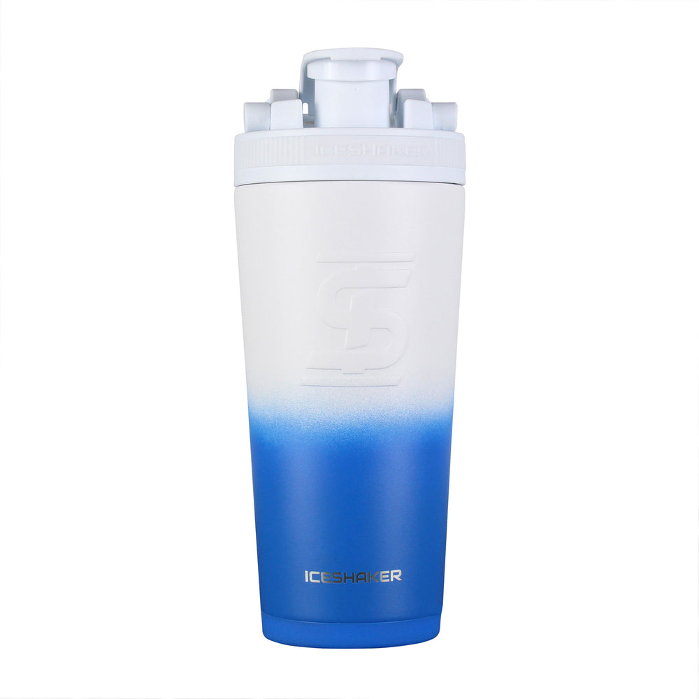 Royal Blue White Ombre Insulated Shaker Bottle Ice Shaker