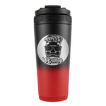 FIT2SERVE Red Black Ombre 26oz Shaker