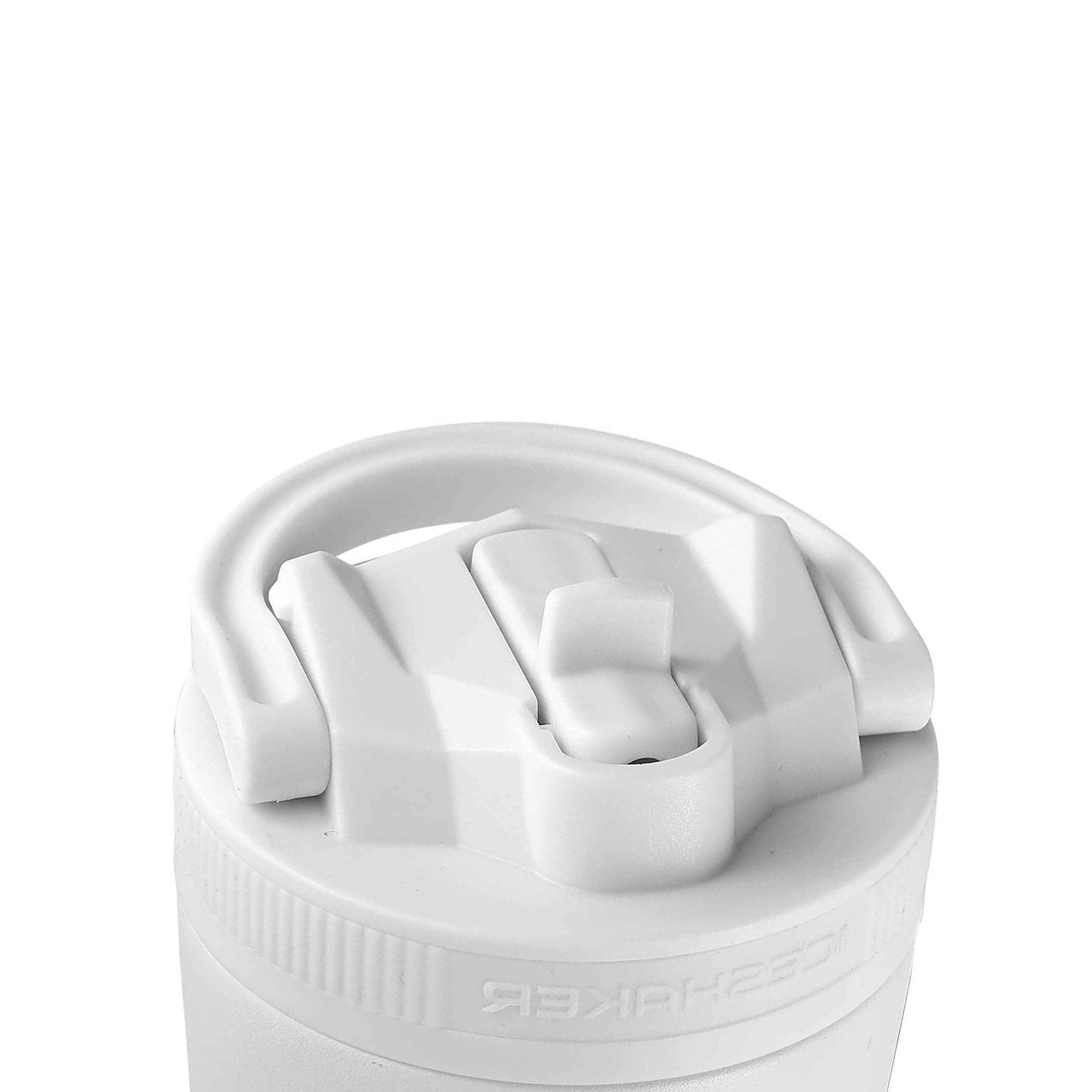 26oz Sport Bottle Lid & Internal Straw - White Lid with White Band