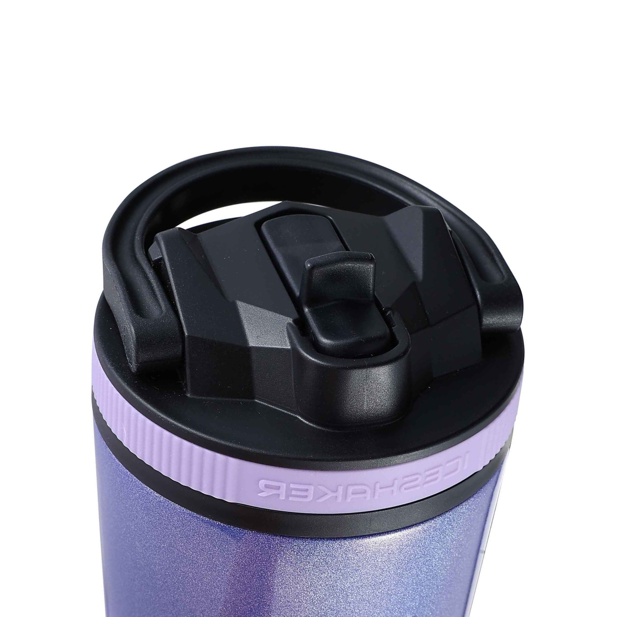 26oz Sport Bottle Lid & Internal Straw - Black Lid with Lilac Dreaming Band
