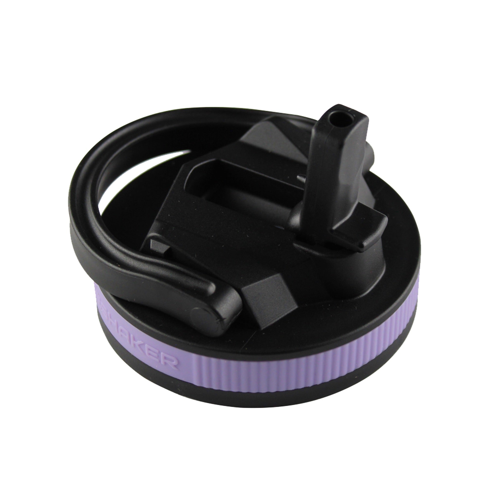 26oz Sport Bottle Lid & Internal Straw - Black Lid with Lilac Dreaming Band