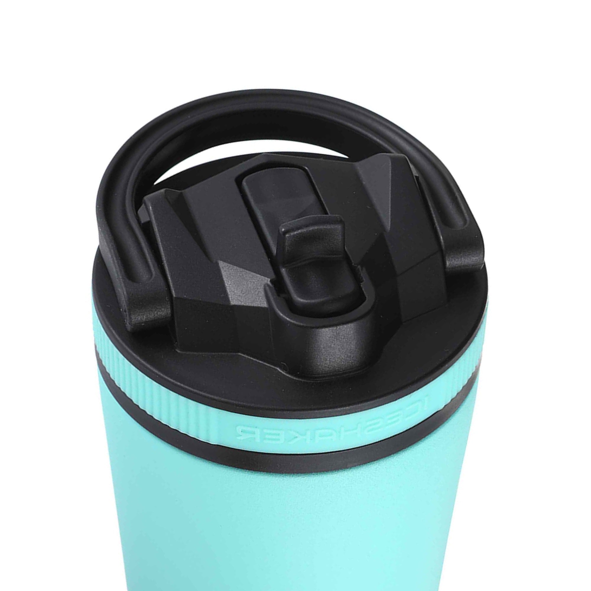 26oz Sport Bottle Lid & Internal Straw - Black Lid with Mint Band