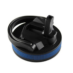 26oz Sport Bottle Lid & Internal Straw - Black Lid with Navy Band