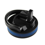 26oz Sport Bottle Lid & Internal Straw - Black Lid with Navy Band