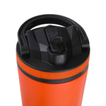 26oz Sport Bottle Lid & Internal Straw - Black Lid with Orange Band