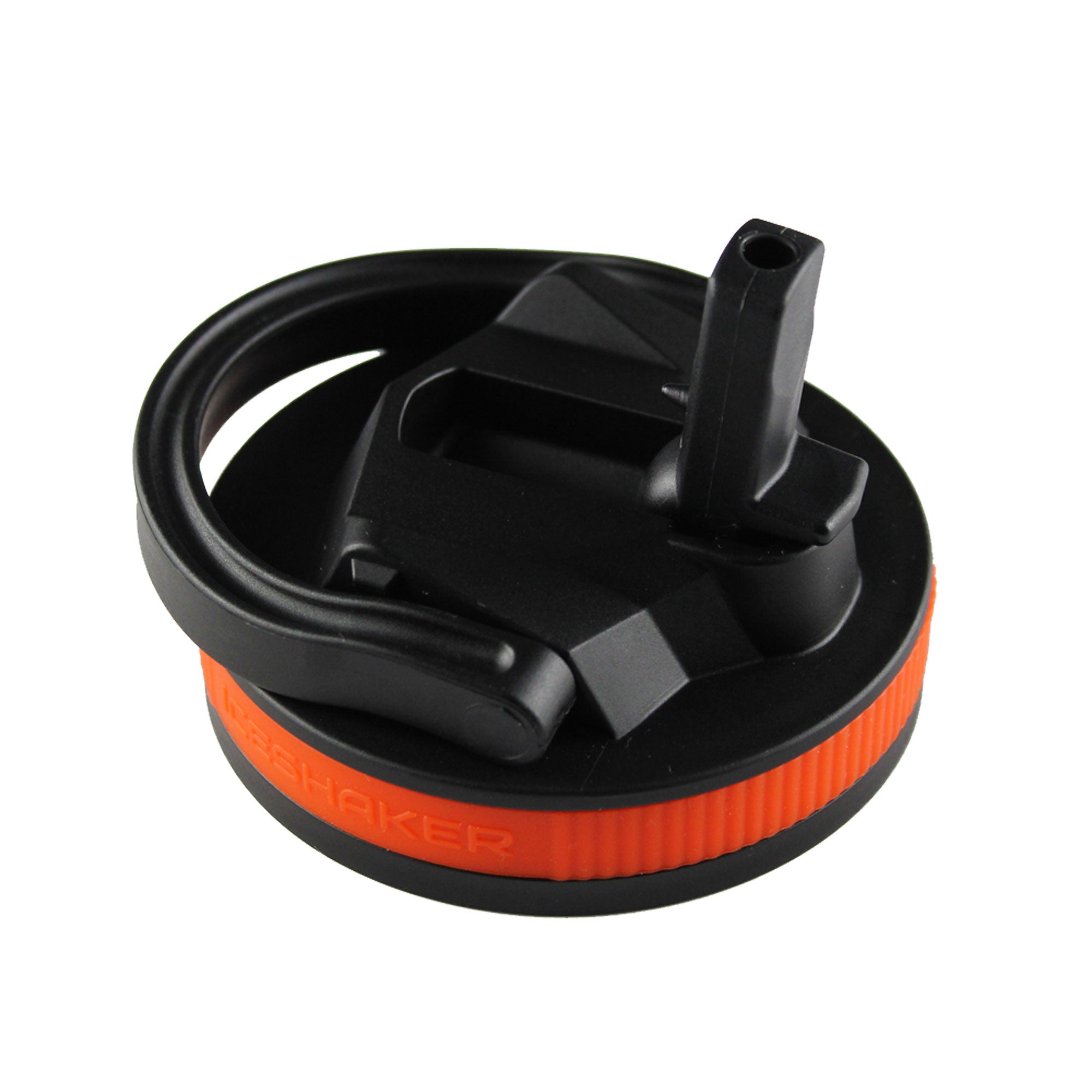 26oz Sport Bottle Lid & Internal Straw - Black Lid with Orange Band