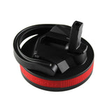 26oz Sport Bottle Lid & Internal Straw - Black Lid with Red Band