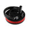 26oz Sport Bottle Lid & Internal Straw - Black Lid with Red Band