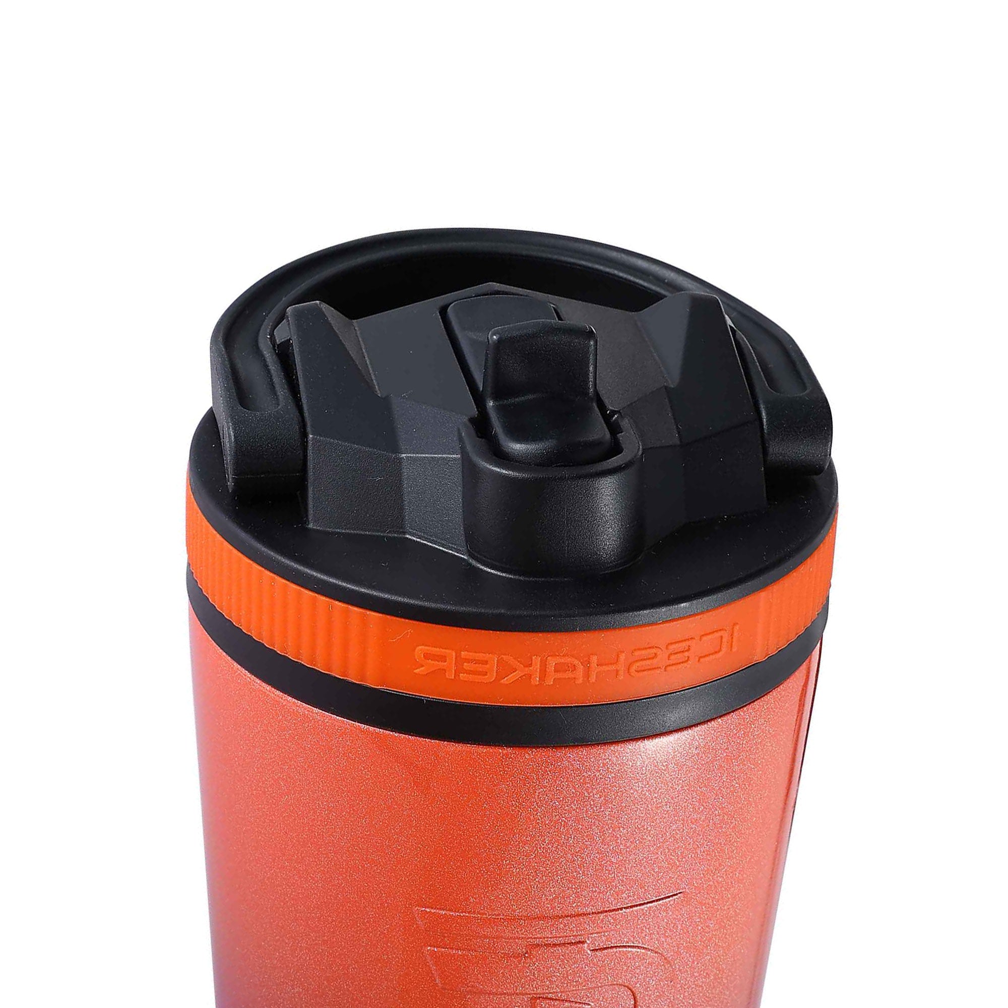 26oz Sport Bottle Lid & Internal Straw - Black Lid with Summer Escape Band