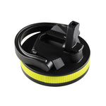 26oz Sport Bottle Lid & Internal Straw - Black Lid with Yellow Band