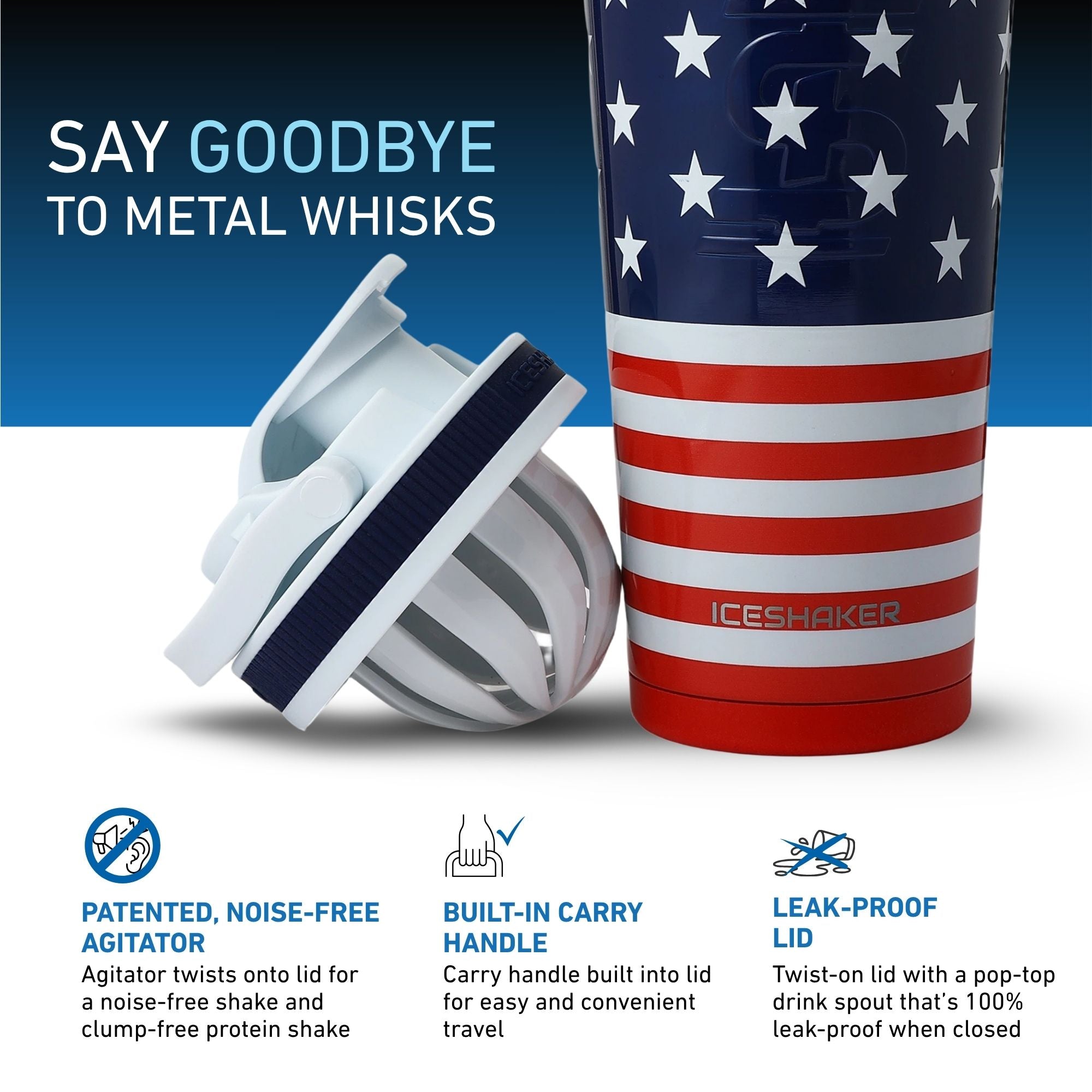 26oz Ice Shaker - Stars & Stripes