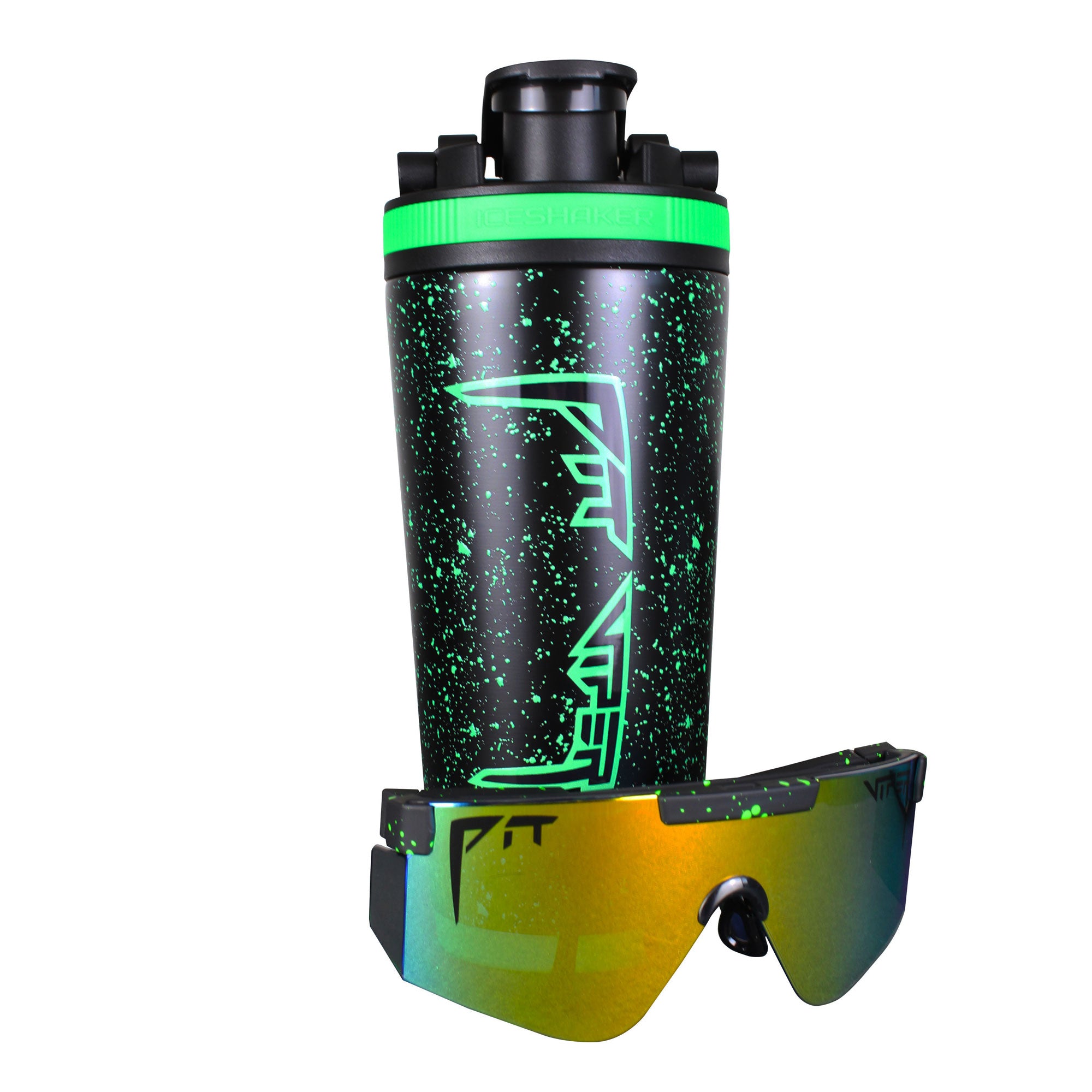 Ice Shaker and Pit Viper create a shaker bottle and sunglasses kit