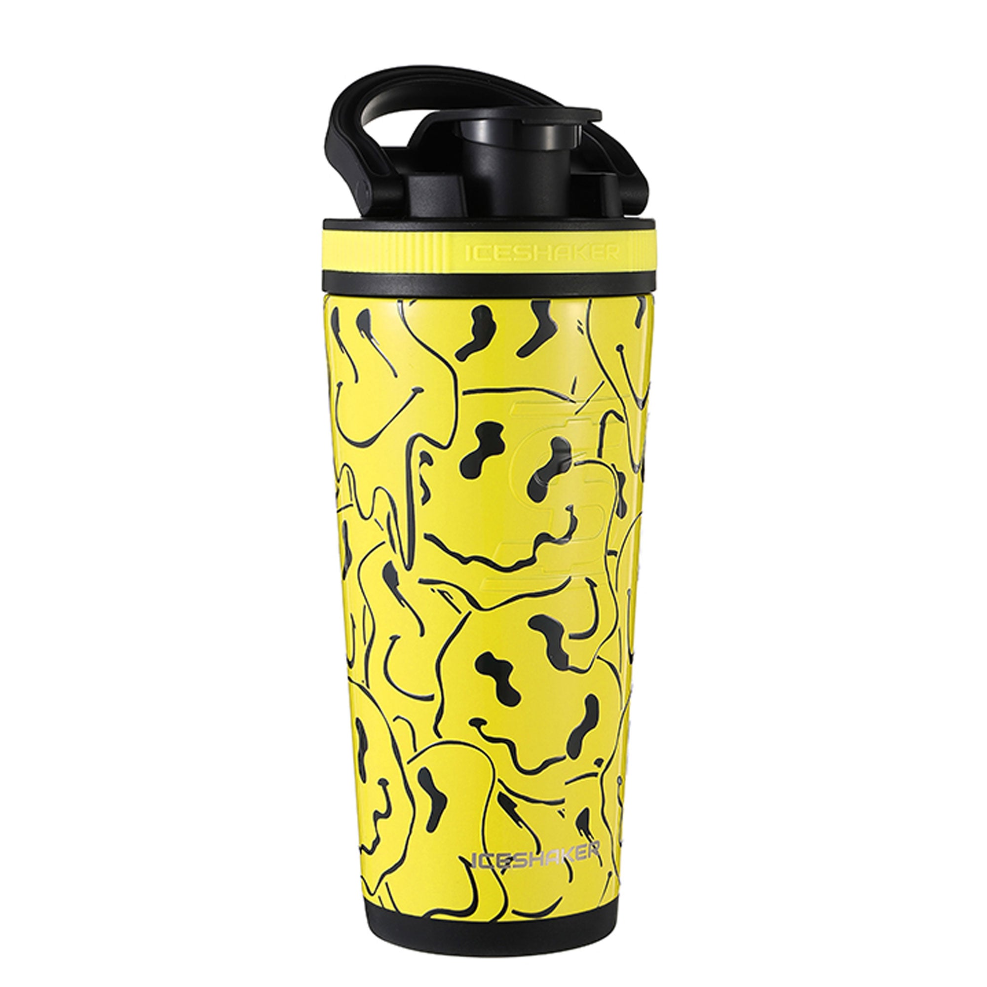 6 Pack-Protein Shaker Bottle BPA Free-Easy Grip-Leak Proof Flip  Cap-Stainless Steel Ice Shaker Ball, 20 Oz Drink Shaker Cup, +2 Twist-on  Cups on Each Bottom for Powder & Capsule Organizer 