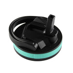 26oz Sport Bottle Lid & Internal Straw - Black Lid with Mint Band