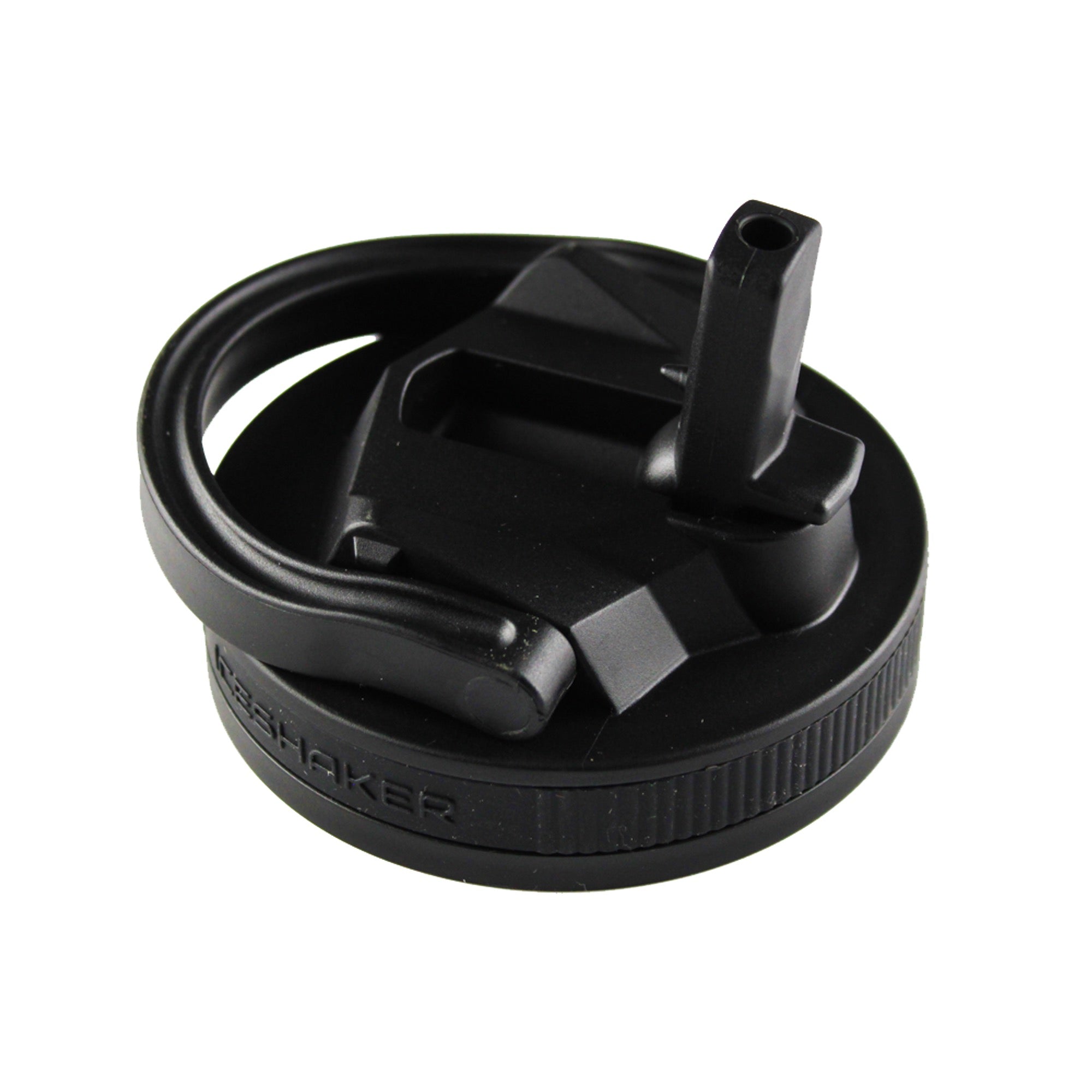 26oz Sport Bottle Lid & Internal Straw - Black Lid with Black Band