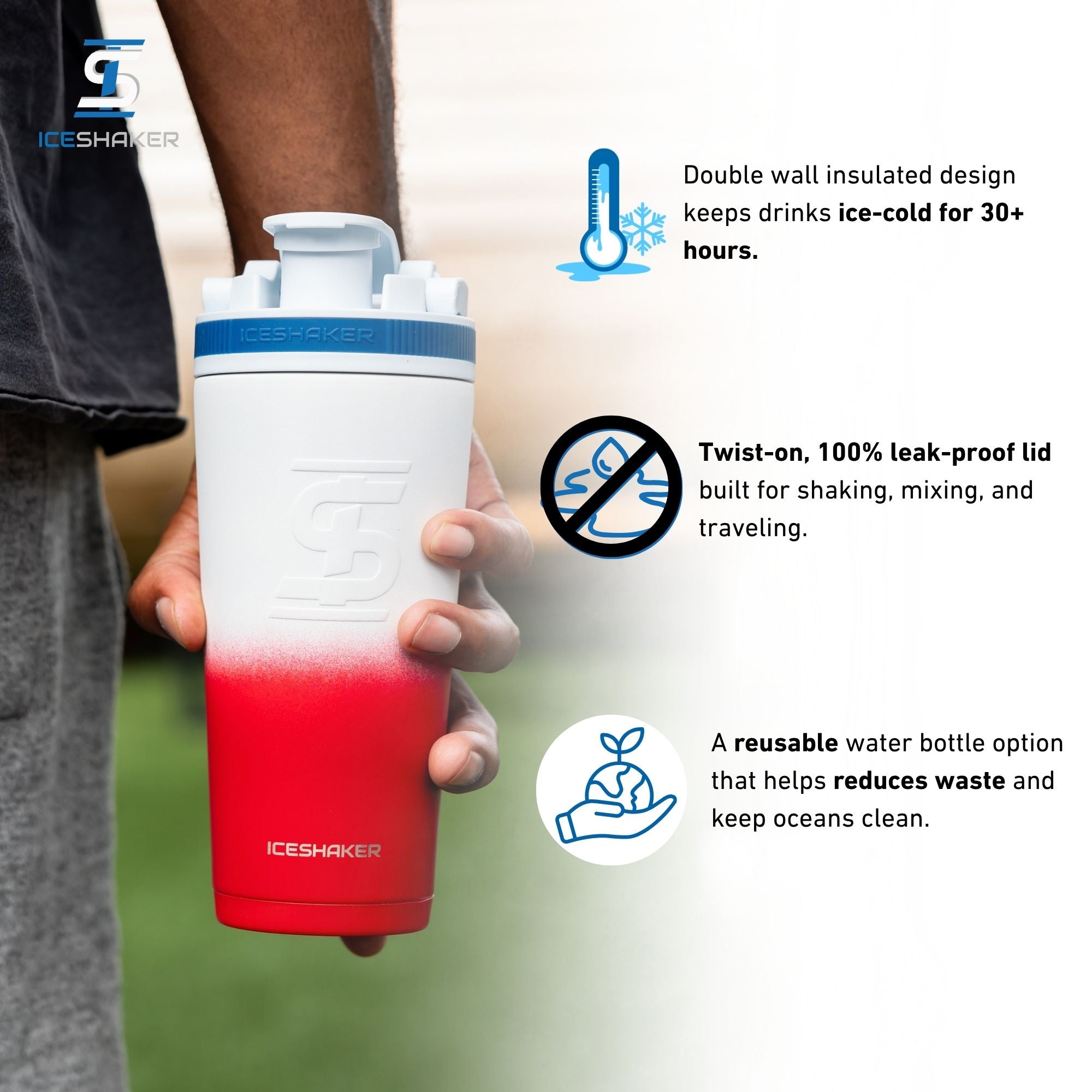 Official NFL Buffalo Bills Stainless Steel Shaker Bottles | Ice Shaker