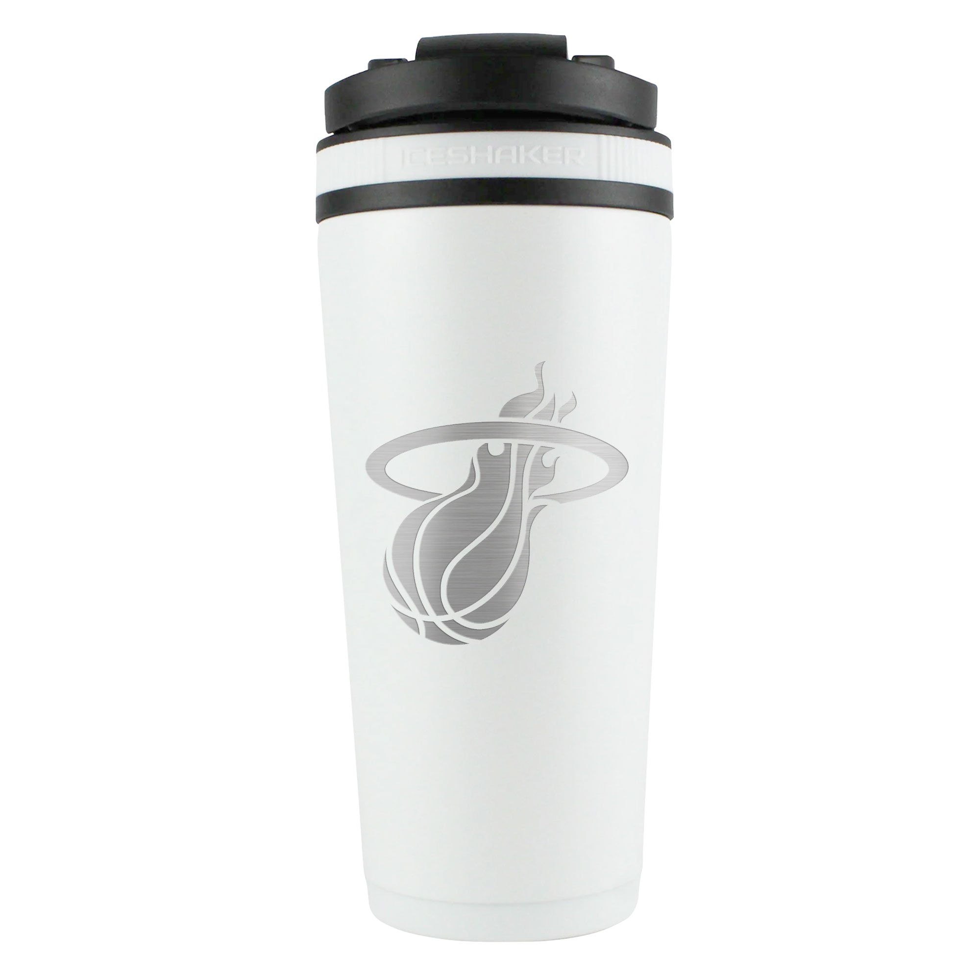 Officially Licensed Miami Heat 26oz Ice Shaker - White