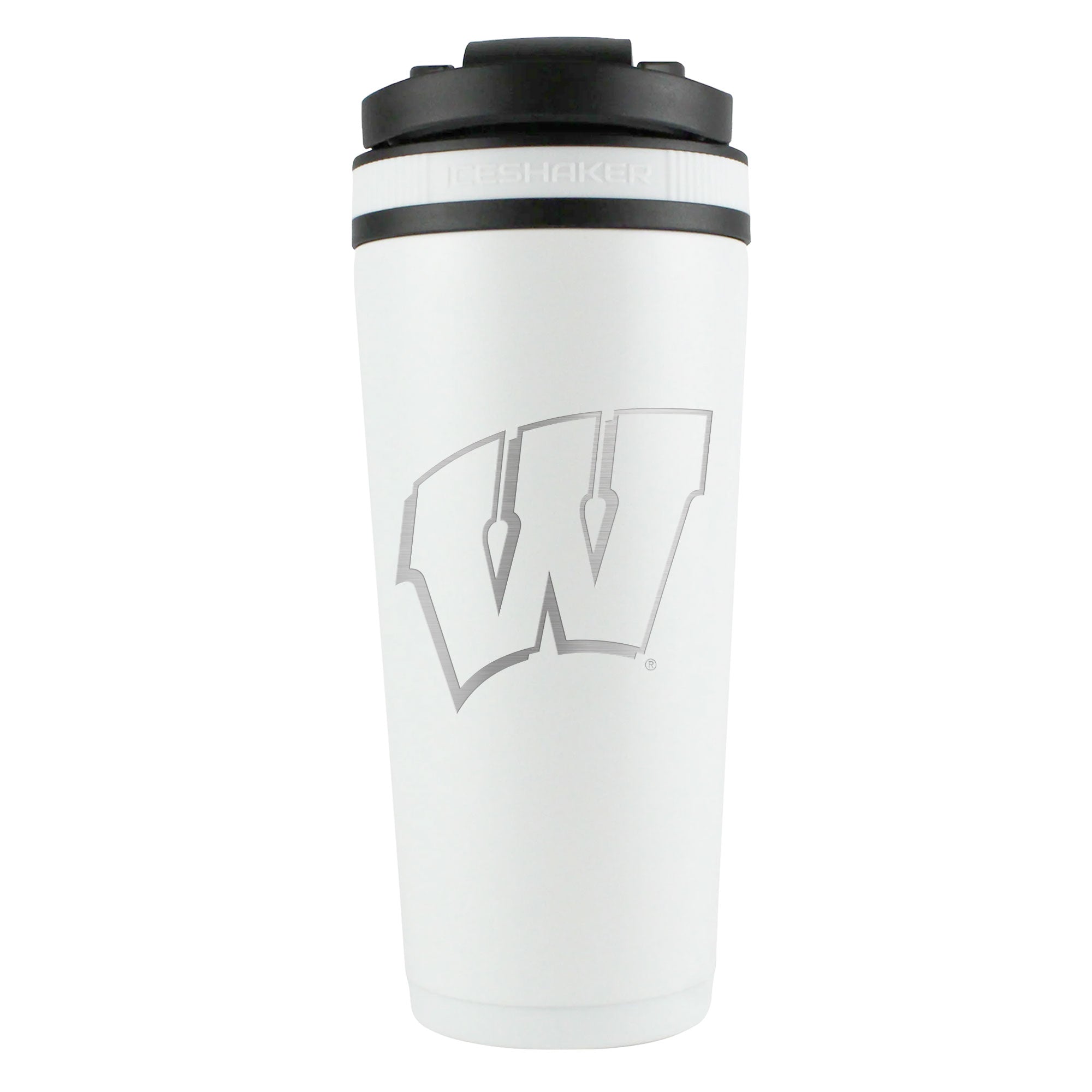 Officially Licensed University of Wisconsin 26oz Ice Shaker - White